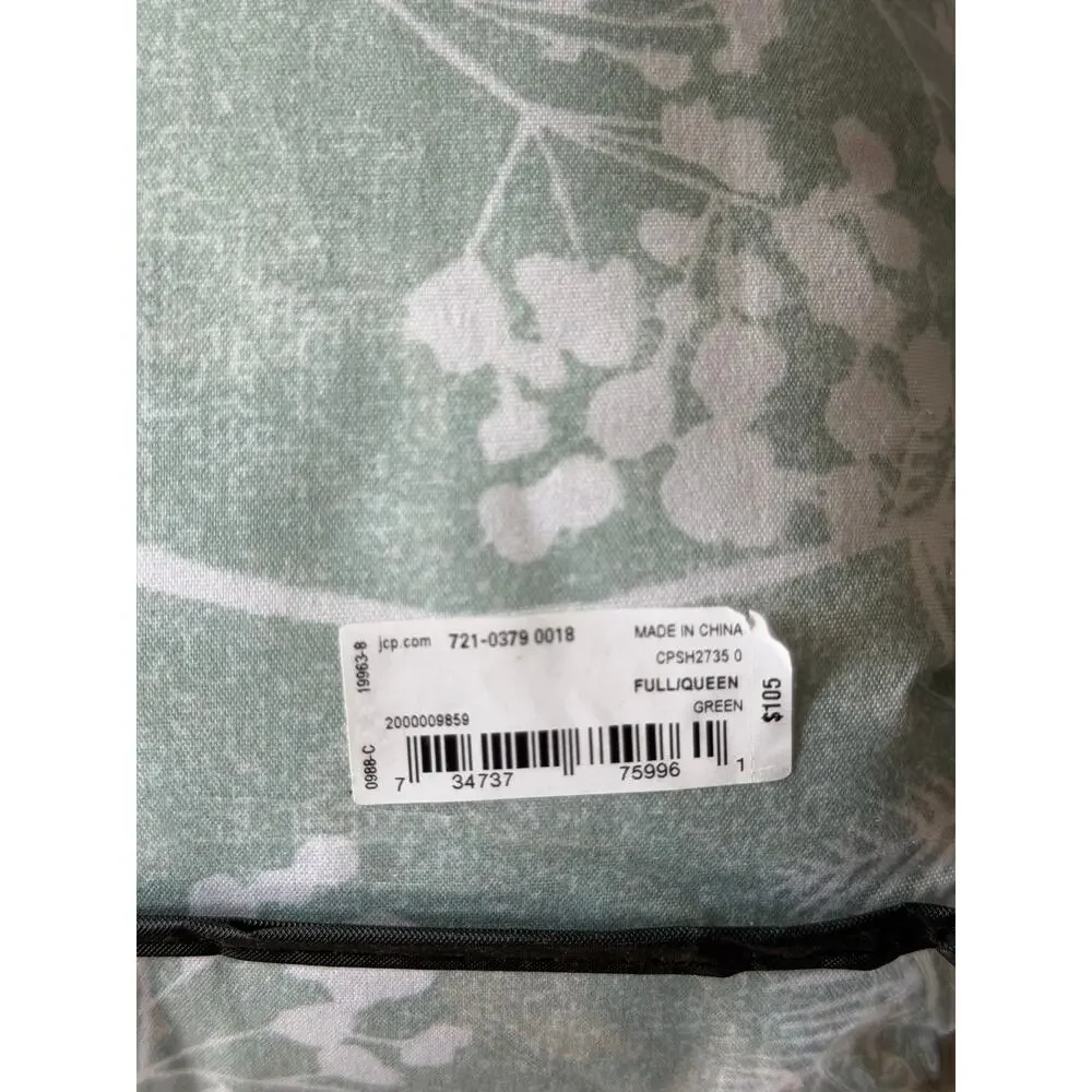 NEW! Richmond Park Drea 3PC Floral Reversible Midweight Comforter Set Full/Queen